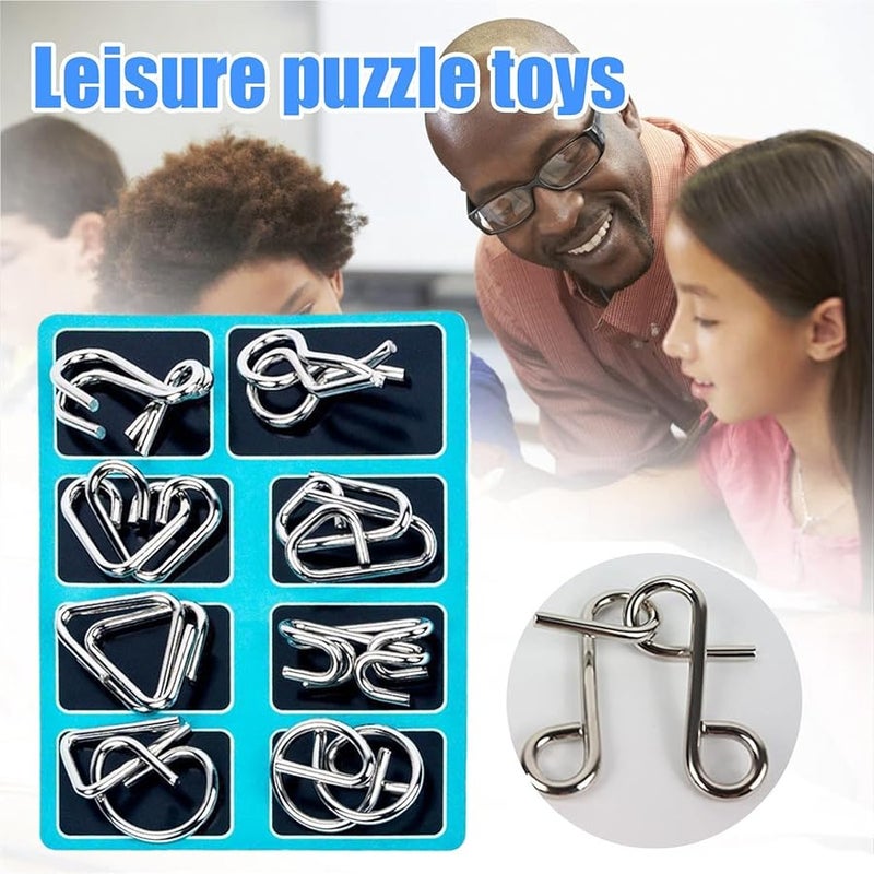 Metal Wire Brain Teaser Puzzle Educational Thinking Toy For Kids Teens Adults - Image 4